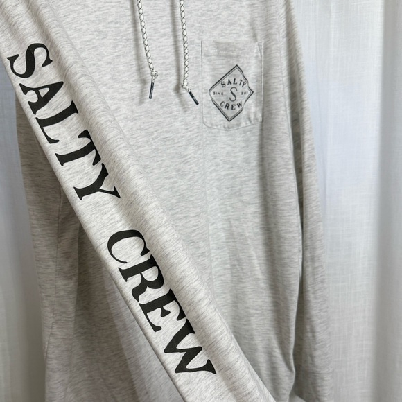 Salty Crew Light Gray Hoodie Men’s Size XL - Picture 5 of 7
